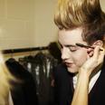 Backstage at the Jedward video shoot