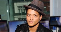 Bruno Mars in the Capitalfm Studios