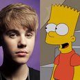 Justin Bieber and Bart Simpson