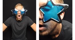 Calvin Harris in the photo booth at the Jingle