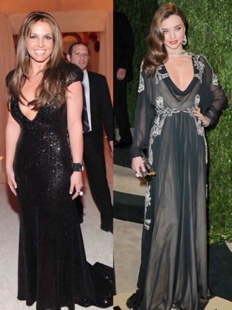 Britney Spears and Miranda Kerr at the Oscars 2013