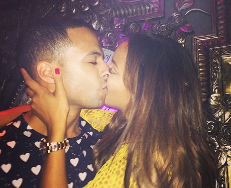 Rochelle and Marvin Humes Kiss