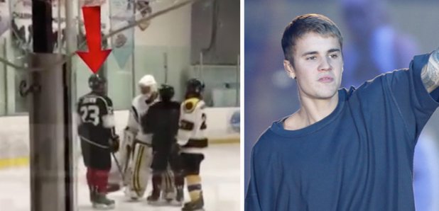 Justin Bieber ice hockey 